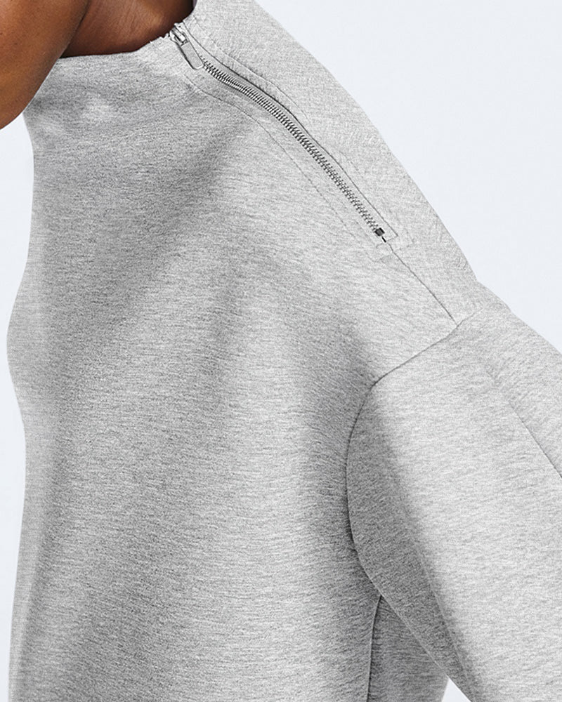 Women's 2 Piece Sweatsuit Set Mock Neck Zip Sweatshirt and High Waisted Straight Leg Sweatpants Casual Loungewear