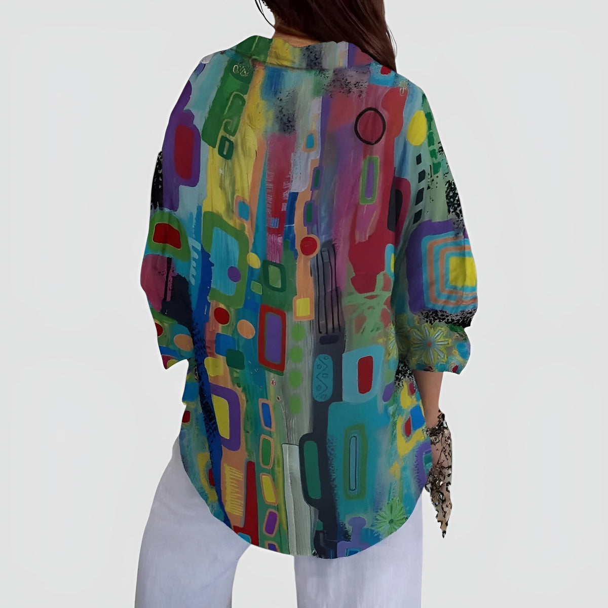 Everly™ - Blouse with Geometric Pattern